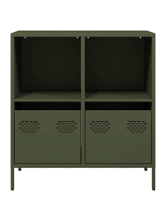 Senkki oliivinvihreä 68x39x73,5 cm kylmävalssattu teräs