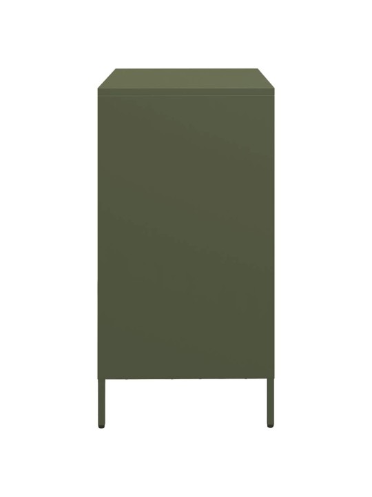 Senkki oliivinvihreä 68x39x73,5 cm kylmävalssattu teräs
