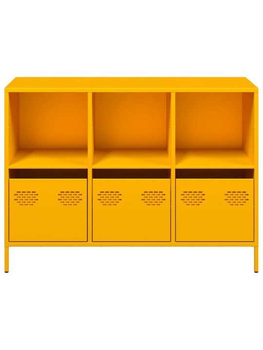 Senkki sinapinkeltainen 101,5x39x73,5 cm kylmävalssattu teräs