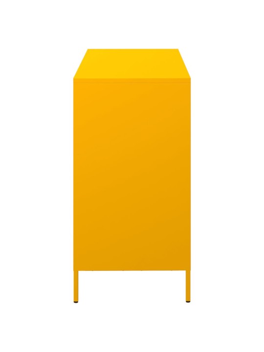Senkki sinapinkeltainen 101,5x39x73,5 cm kylmävalssattu teräs
