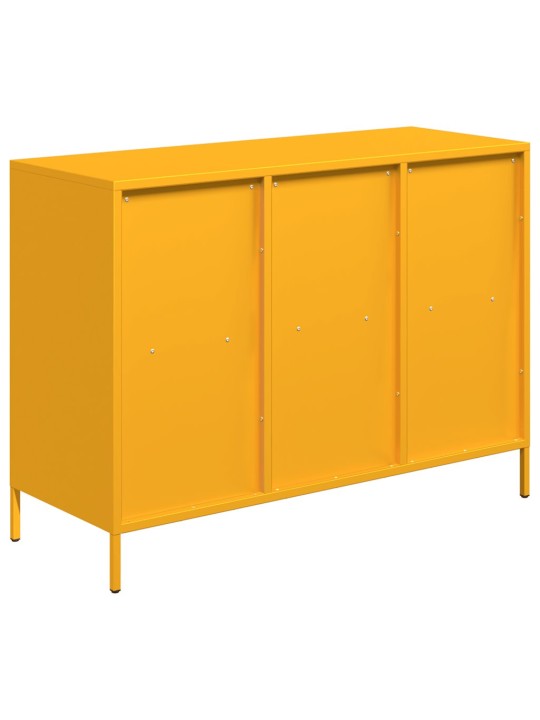 Senkki sinapinkeltainen 101,5x39x73,5 cm kylmävalssattu teräs