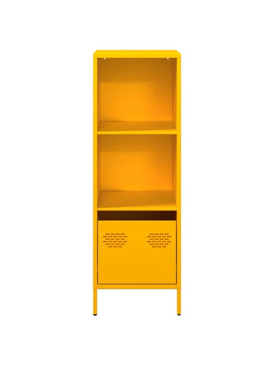 Highboard sinapinkeltainen 35x39x103,5 cm teräs