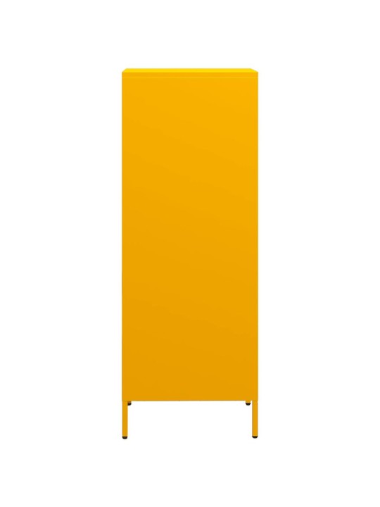 Highboard sinapinkeltainen 35x39x103,5 cm teräs