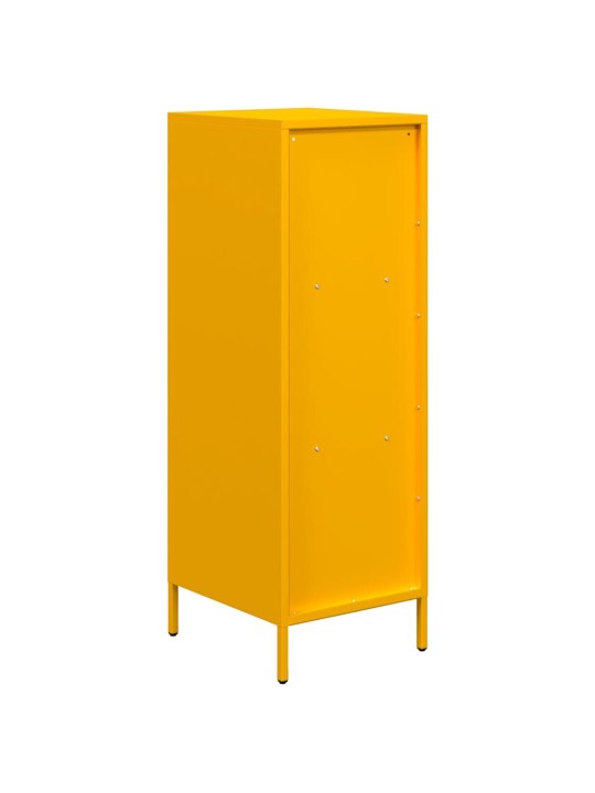 Highboard sinapinkeltainen 35x39x103,5 cm teräs