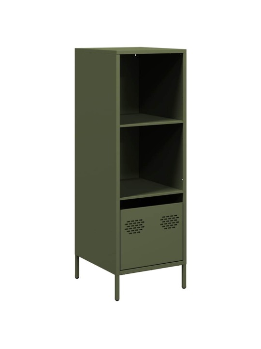 Highboard oliivinvihreä 35x39x103,5 cm teräs