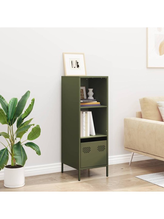 Highboard oliivinvihreä 35x39x103,5 cm teräs
