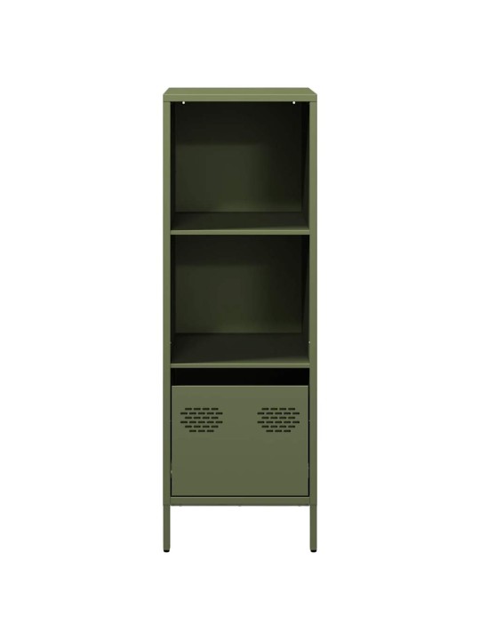 Highboard oliivinvihreä 35x39x103,5 cm teräs