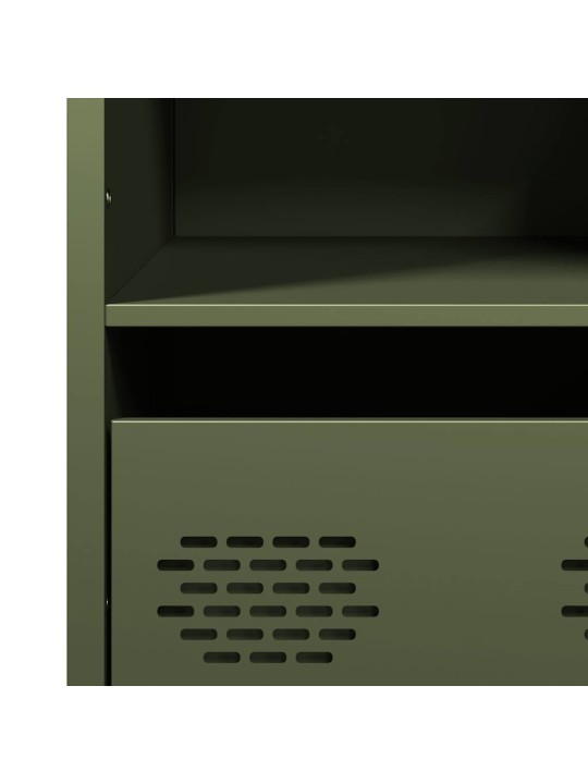 Highboard oliivinvihreä 35x39x103,5 cm teräs