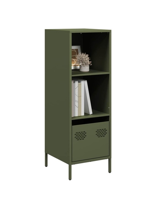 Highboard oliivinvihreä 35x39x103,5 cm teräs