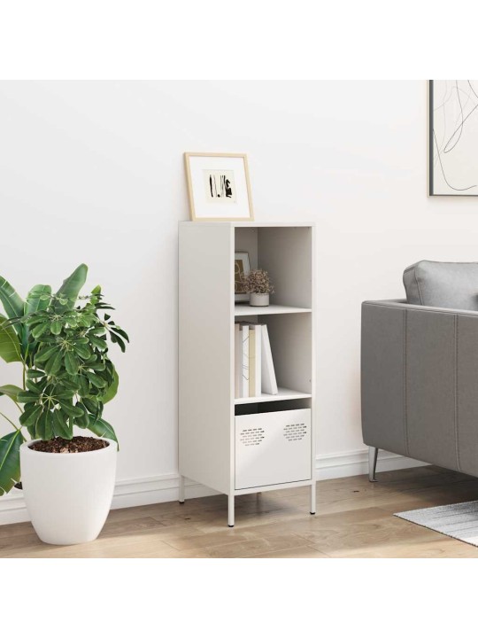 Highboard valkoinen 35x39x103,5 cm teräs