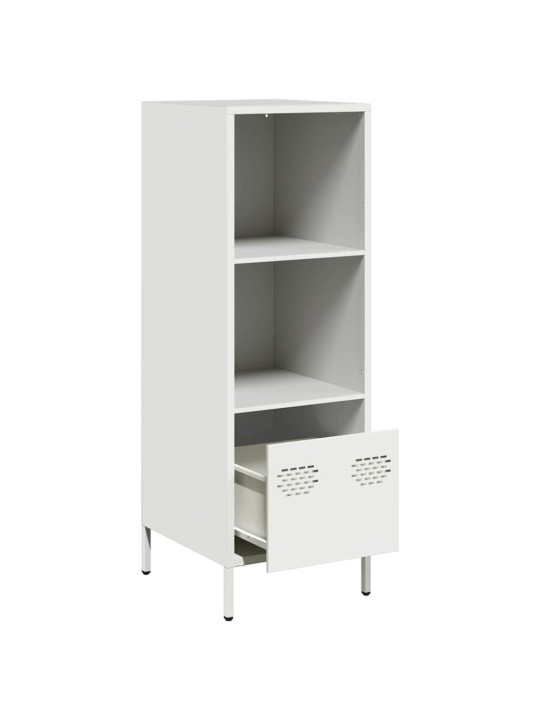 Highboard valkoinen 35x39x103,5 cm teräs