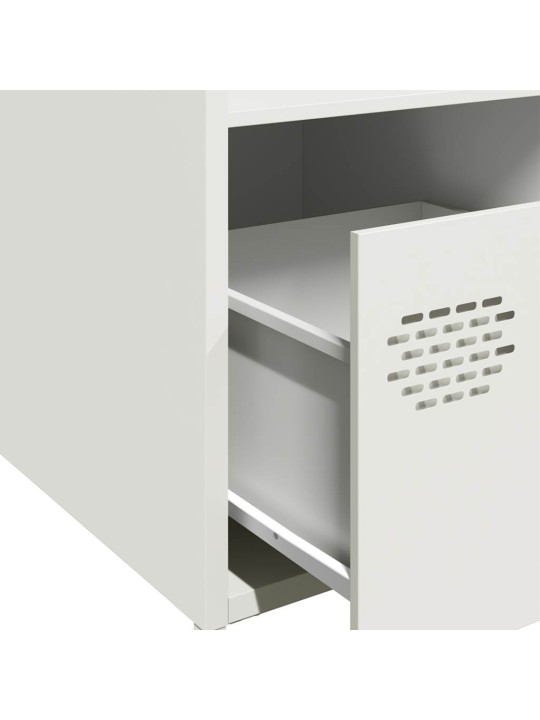 Highboard valkoinen 35x39x103,5 cm teräs