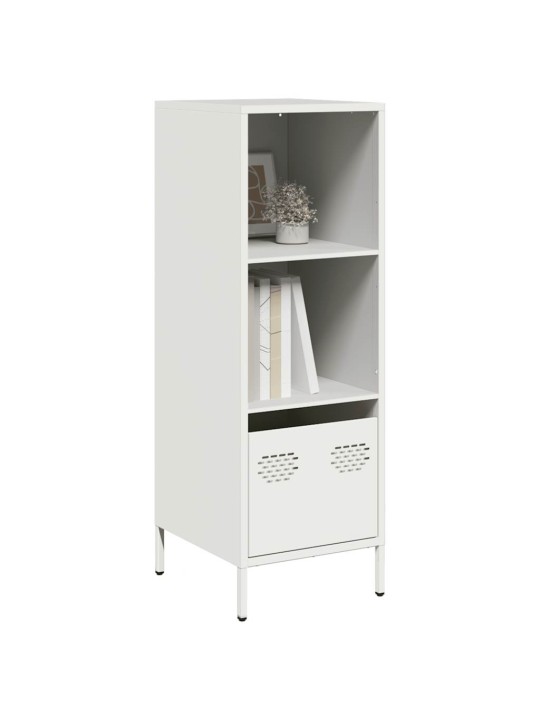 Highboard valkoinen 35x39x103,5 cm teräs