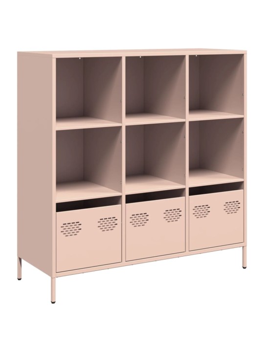 Highboard pinkki 101,5x39x103,5 cm teräs