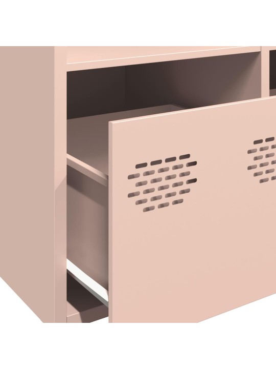Highboard pinkki 101,5x39x103,5 cm teräs