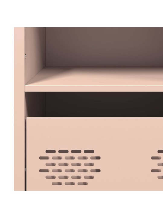 Highboard pinkki 101,5x39x103,5 cm teräs