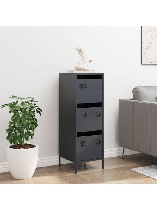 Highboard antrasiitti 39x35x103,5 cm terästä