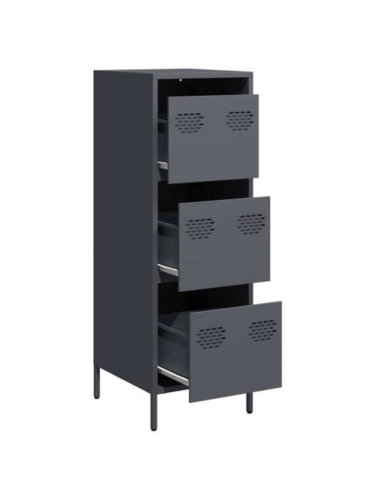 Highboard antrasiitti 39x35x103,5 cm terästä