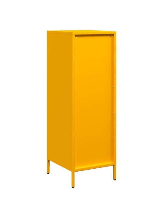 Highboard sinapinkeltainen 39x35x103,5 cm teräs