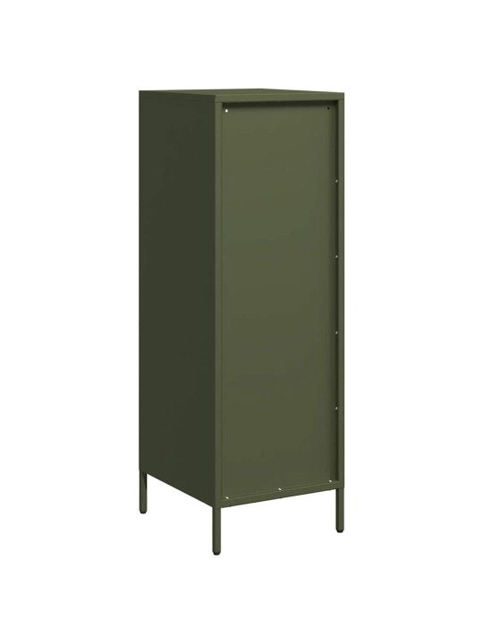 Highboard oliivinvihreä 39x35x103,5 cm teräs