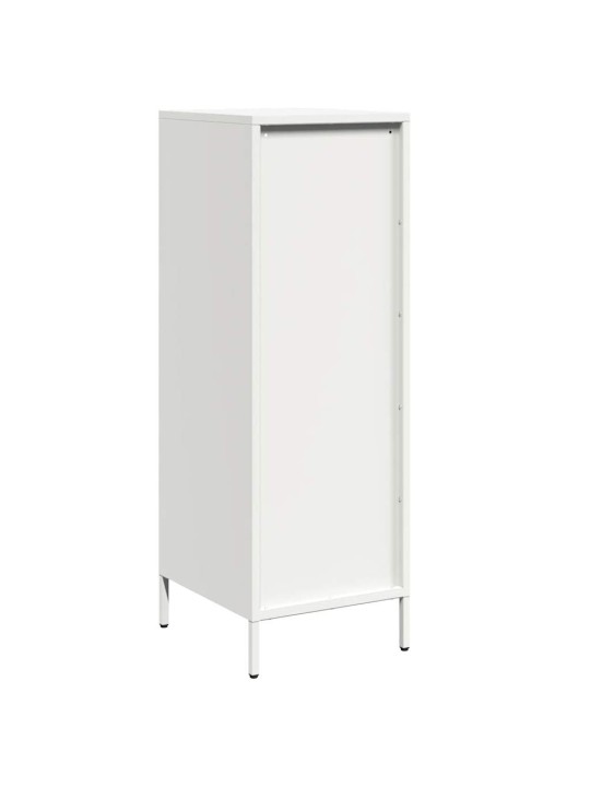 Highboard valkoinen 39x35x103,5 cm teräs