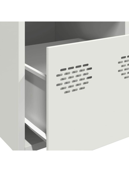Highboard valkoinen 39x35x103,5 cm teräs