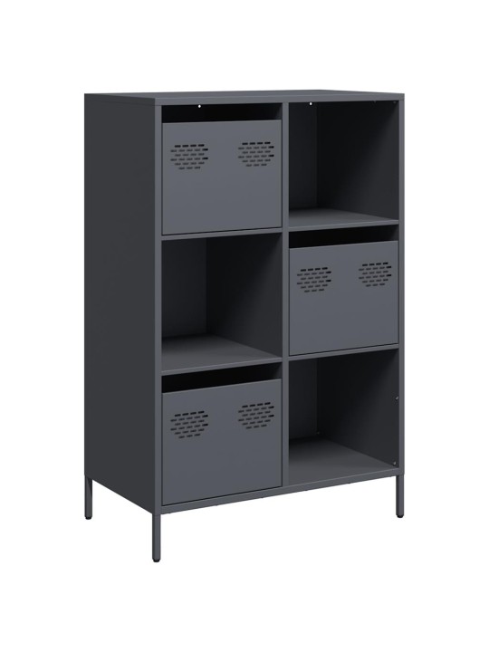Highboard antrasiitti 68x39x103,5 cm teräs