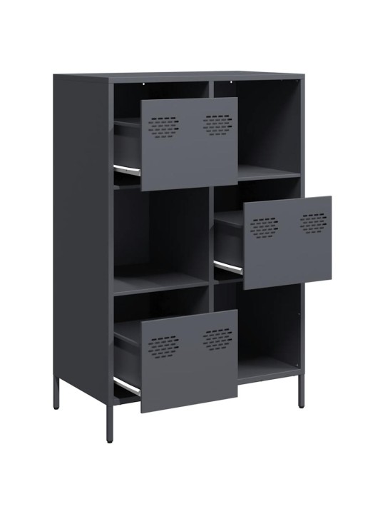 Highboard antrasiitti 68x39x103,5 cm teräs