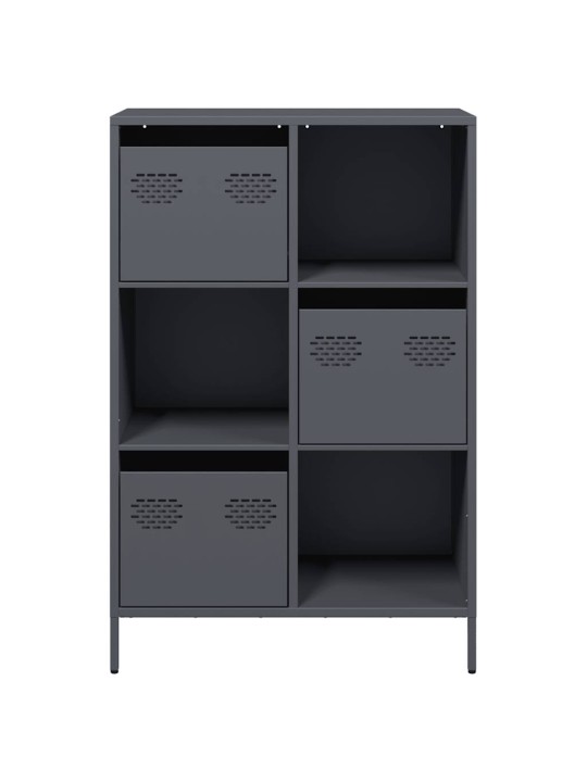 Highboard antrasiitti 68x39x103,5 cm teräs