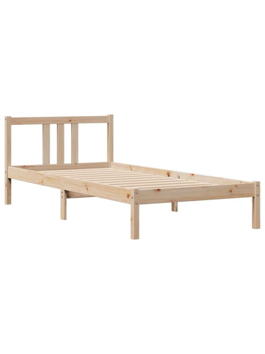 Sängynrunko ilman patjaa 75x190 cm täysi mänty