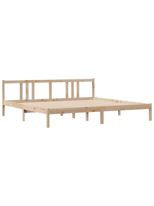 Sänky ilman patjaa 200x200 cm täysi mänty