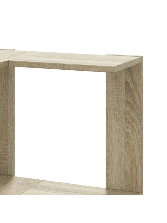Kulmakirjahylly 5 tasoa sonoma-tammi 50x50x179 cm tekninen puu