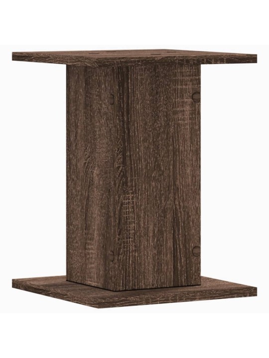 Kaiutintelineet 2 kpl ruskea tammi 30x30x40 cm tekninen puu