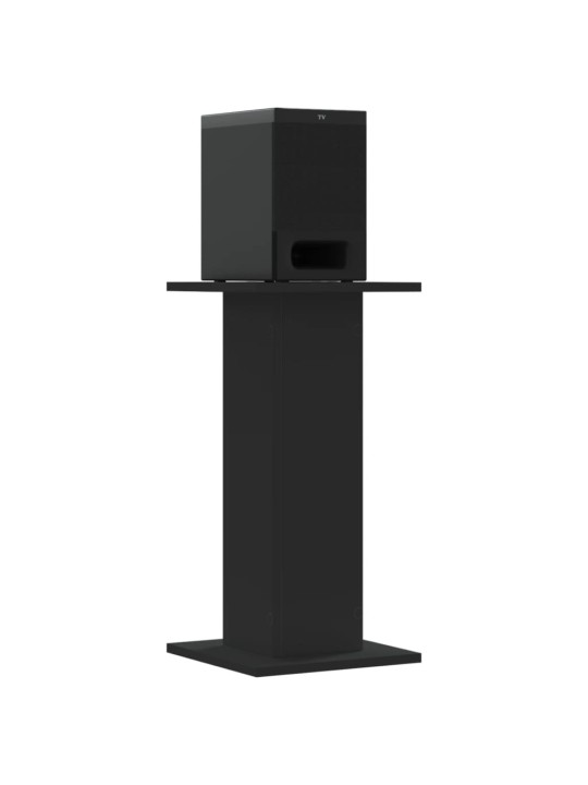 Kaiutintelineet 2 kpl musta 30x30x60 cm tekninen puu