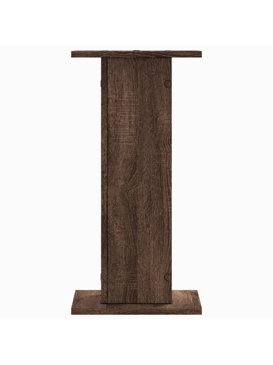 Kaiutintelineet 2 kpl ruskea tammi 30x30x60 cm tekninen puu