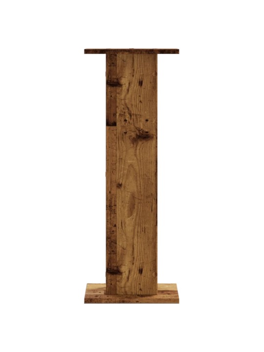 Kaiutintelineet 2 kpl vanha puu 30x30x80 cm tekninen puu