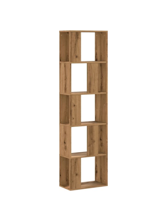 Kirjahylly 5 tasoa artesaani tammi 45x23,5x162,5 cm puu