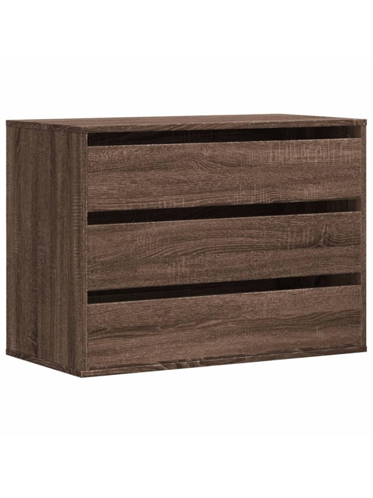 Kulmalipasto ruskea tammi 80x41x58 cm tekninen puu