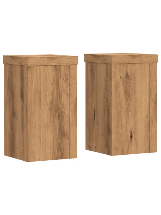 Kasvitelineet 2 kpl artesaani tammi 10x10x18 cm tekninen puu