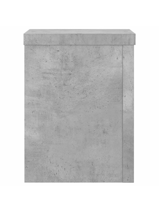 Kasvitelineet 2 kpl betoninharmaa 15x15x20 cm tekninen puu