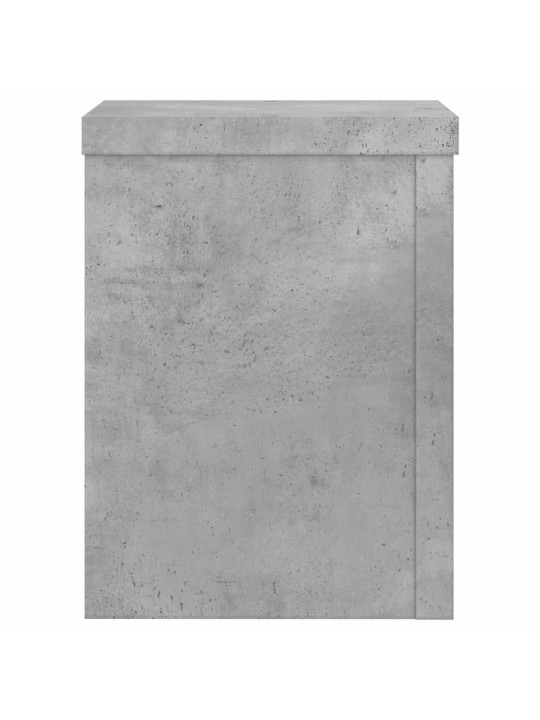 Kasvitelineet 2 kpl betoninharmaa 15x15x20 cm tekninen puu