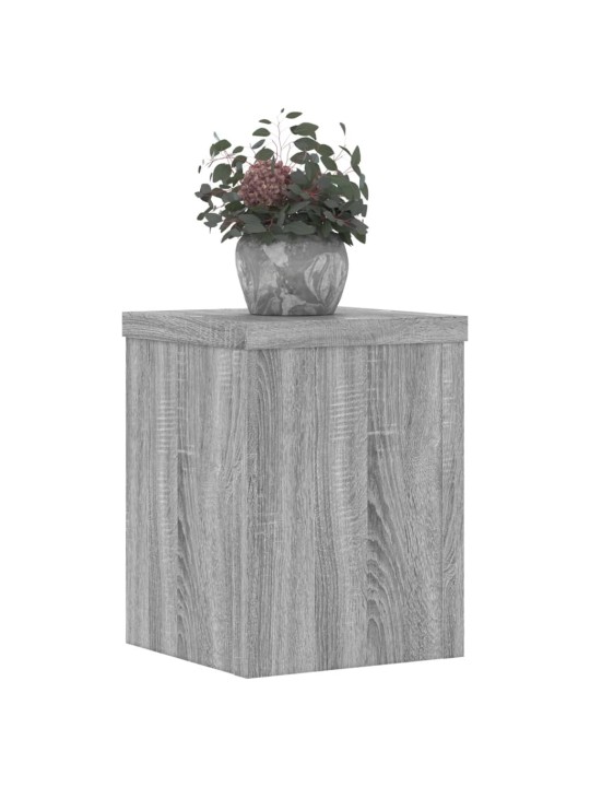 Kasvitelineet 2 kpl harmaa Sonoma 15x15x20 cm tekninen puu