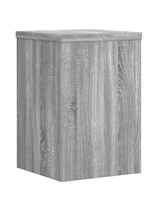 Kasvitelineet 2 kpl harmaa Sonoma 20x20x30 cm tekninen puu