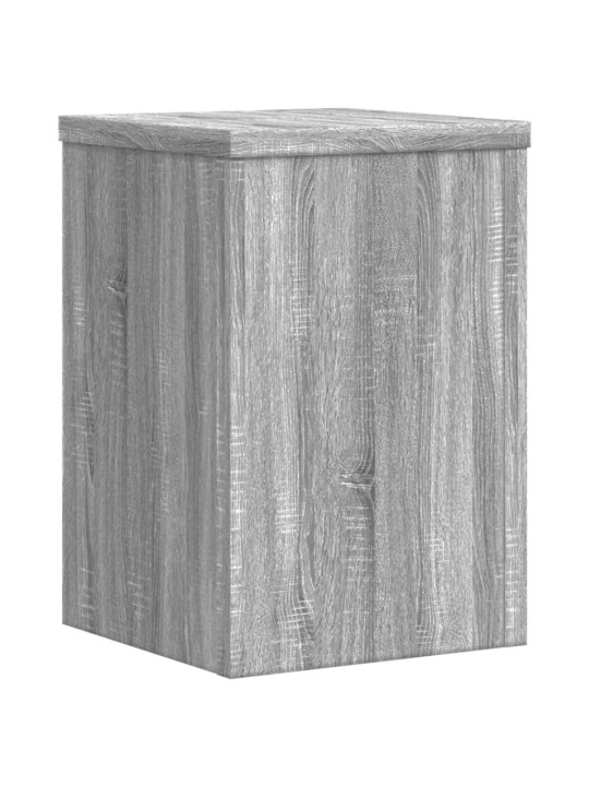 Kasvitelineet 2 kpl harmaa Sonoma 20x20x30 cm tekninen puu