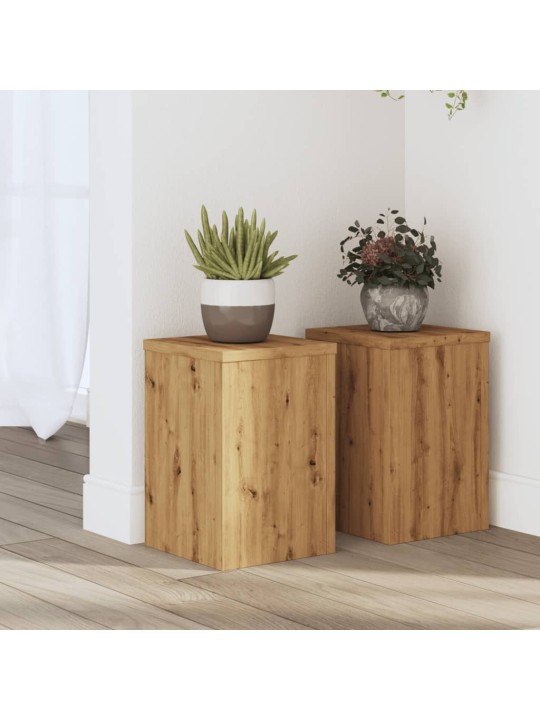 Kasvitelineet 2 kpl artesaani tammi 20x20x30 cm tekninen puu