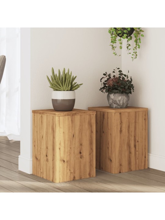 Kasvitelineet 2 kpl artesaani tammi 25x25x35 cm tekninen puu