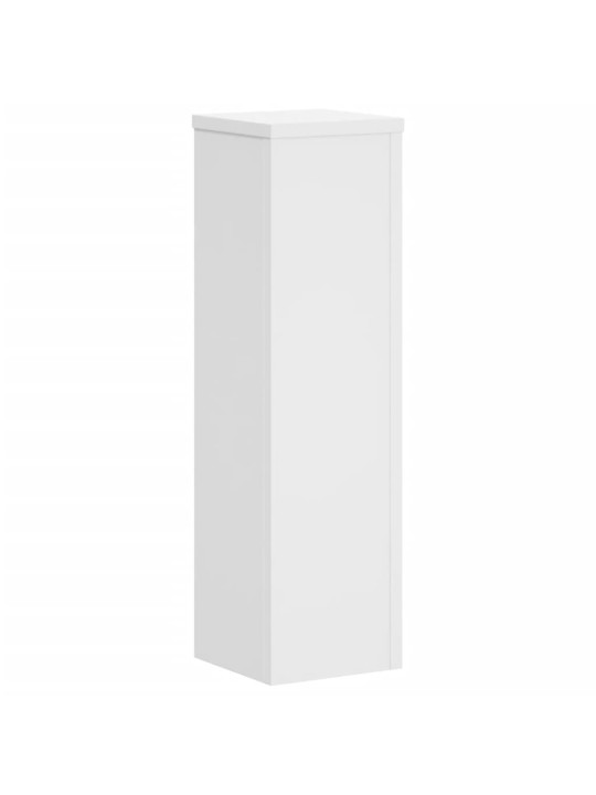 Kasvitelineet 2 kpl valkoinen 17x17x60 cm tekninen puu