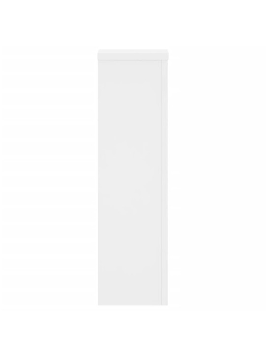 Kasvitelineet 2 kpl valkoinen 17x17x60 cm tekninen puu