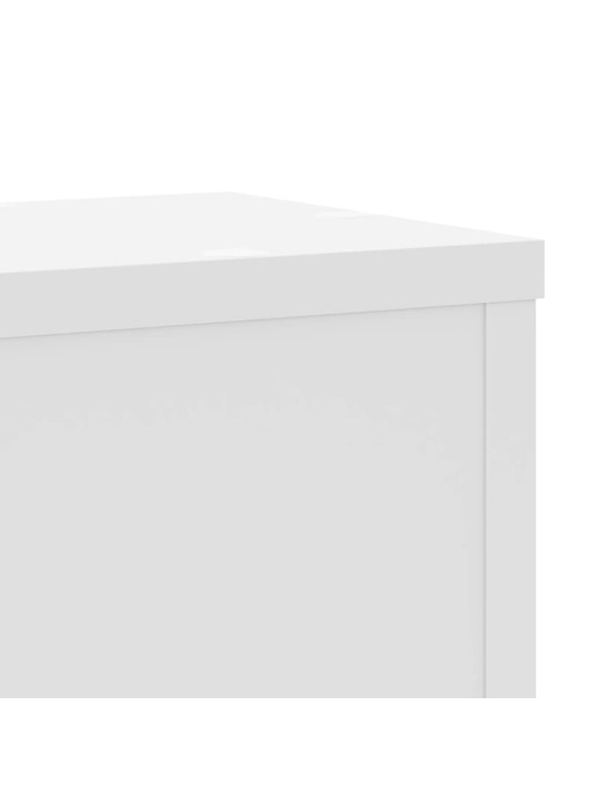 Kasvitelineet 2 kpl valkoinen 17x17x60 cm tekninen puu