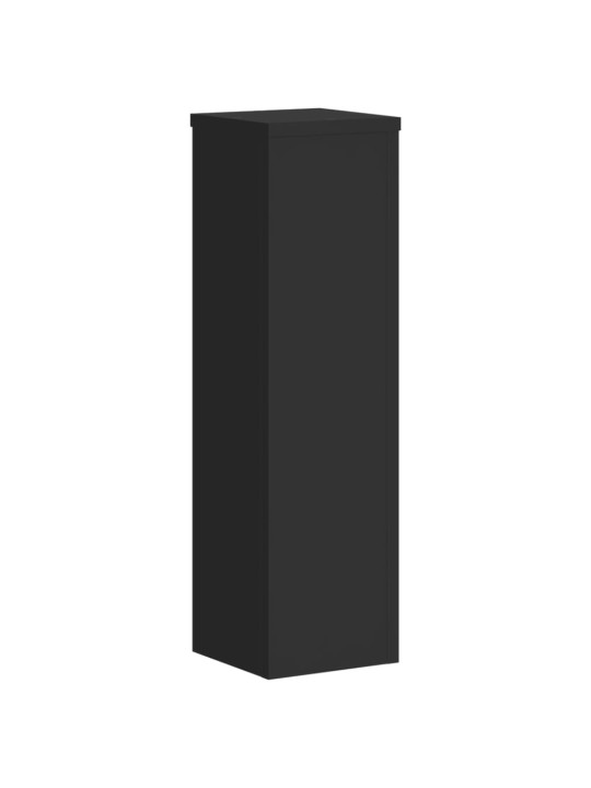 Kasvitelineet 2 kpl musta 17x17x60 cm tekninen puu